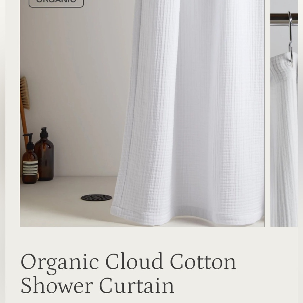 Parachute Cloud Cotton Shower Curtain